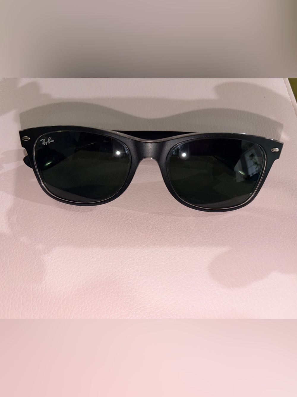 Ray-Ban Black Frame Dark Green Lens Sunglasses